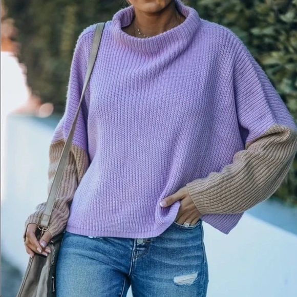 Lumiere Color Block Sweater Large - Picture 2 of 9